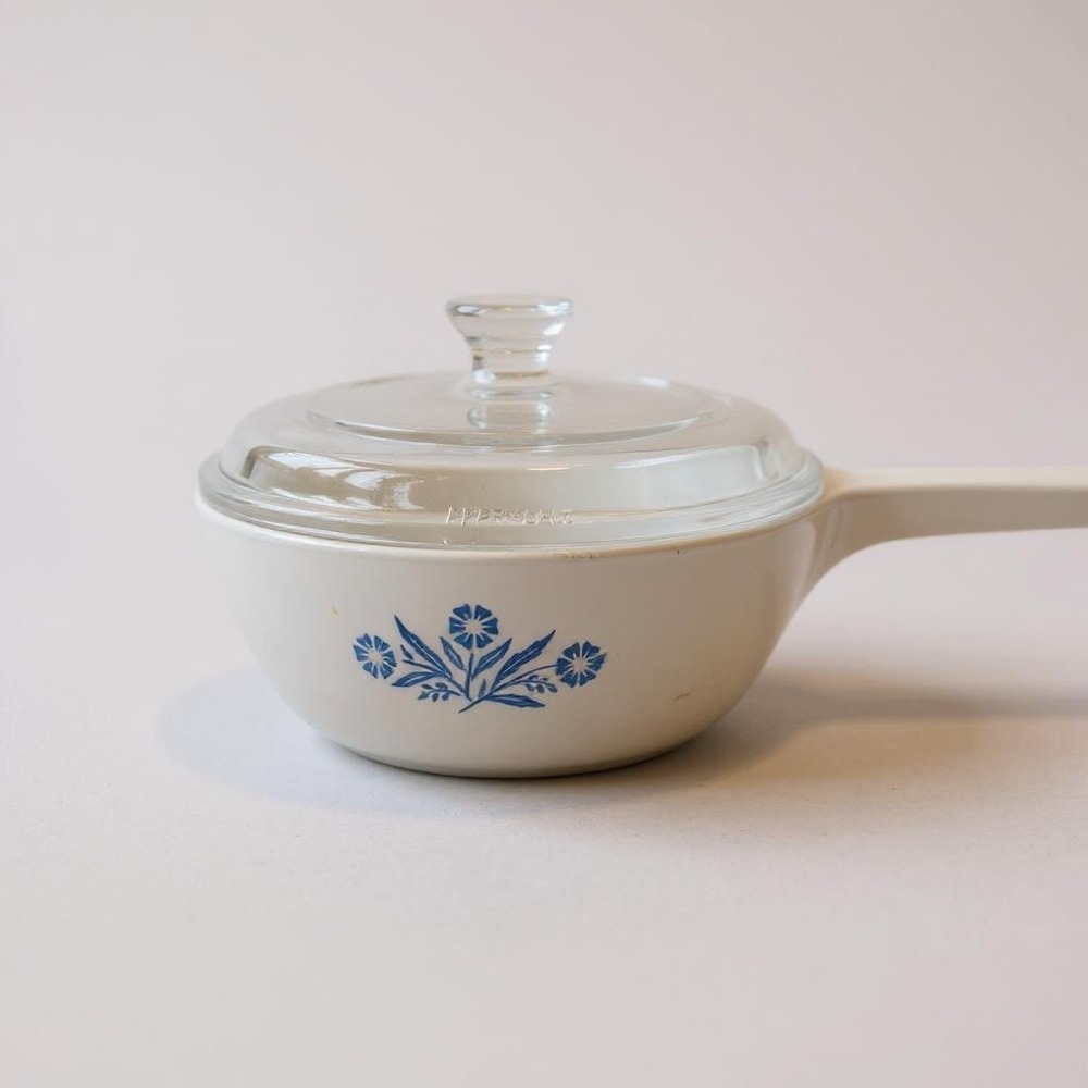 Corning Ware‎ Saucepan Blue Cornflower Range Oven Microwave Safe 1 Pint